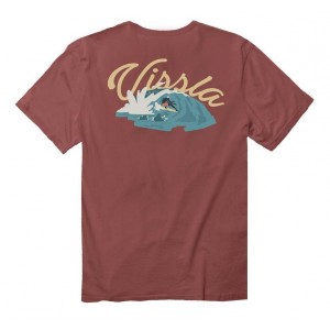 Camiseta Manga Corta Vissla Radical Rusty Red